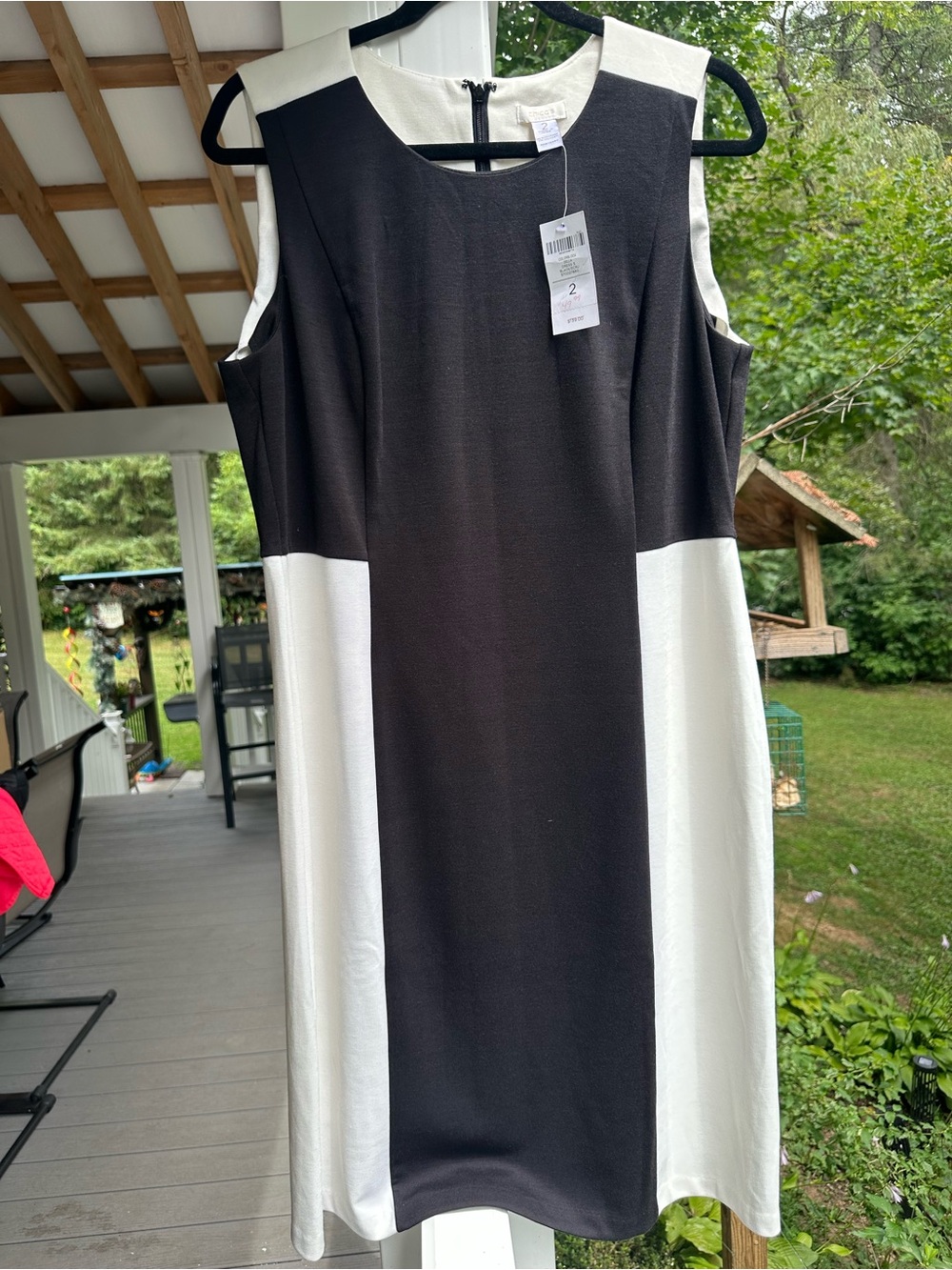 Chico's Colorblock Della Dress Women’s Size 2 ( Equivalent to US 12/ Large )